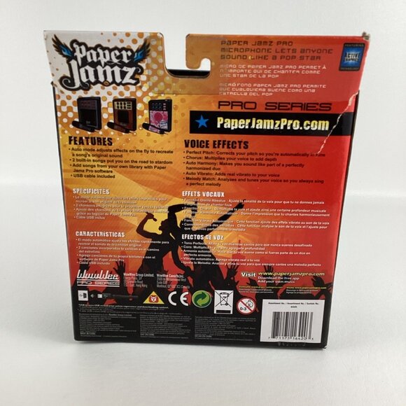 Paper Jamz Pro Microphone Effects Amp Pitch Corrector Built In Songs 2011 New - Picture 5 of 7